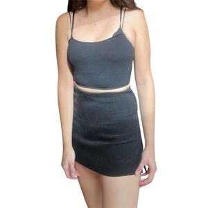 Urban outfitters black backless crop top size m